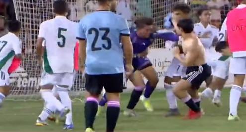 بالفيديو.. مشادة بين لاعبي المغرب والجزائر في نهائي كأس العرب تحت 17 عامًا